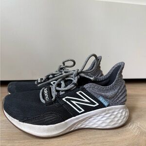 New Balance Kids' Black and Gray Sneakers